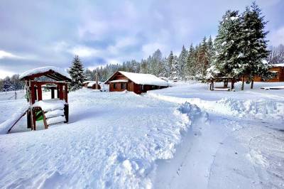 Chata - exteriér ubytovania v obci Skalité, Chalety Vreščovské sedlo, Skalité