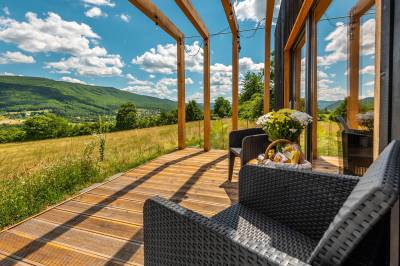 Terasa so sedením, Kutica u Lohajov, Nová Baňa