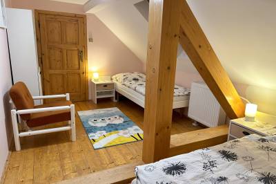 Spálňa 3 s 2x 1-lôžkovou posteľou, Chalupa u Valiky, Podtureň