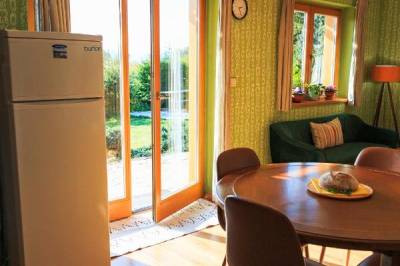 Apartmán 1 – vstup na terasu z obývačky, River Cottage Bešeňová, Bešeňová