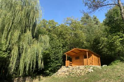 Prírodná fínska sauna v exteriéri ubytovania, Chata pri lese, Veľké Pole