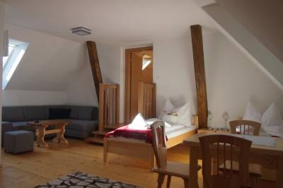 Apartmán – obývačka s 2 lôžkami a 2 prístelkami, Rekreačný dom Horehronská kúria, Telgárt