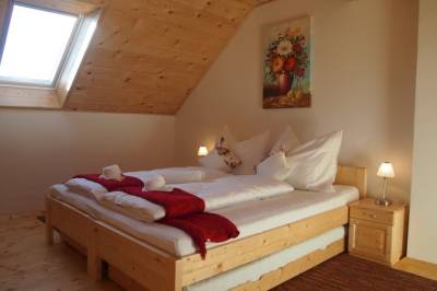 Apartmán – dvojlôžková spálňa s 2 prístelkami, Rekreačný dom Horehronská kúria, Telgárt