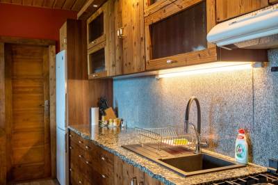 Chata El Clasico - kuchyňa, MONTANA RESIDENCE - Chata El Clasico a Chata El Niňo, Turčianske Jaseno