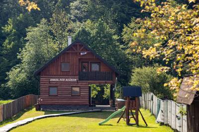 Exteriér ubytovania v obci Uličské Krivé, Chata pod Rožkom, Uličské Krivé