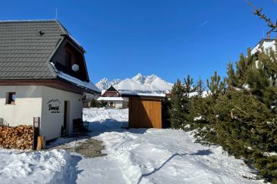 Exteriér ubytovania v Starej Lesnej, Domček &amp; SAUNA garden, Stará Lesná