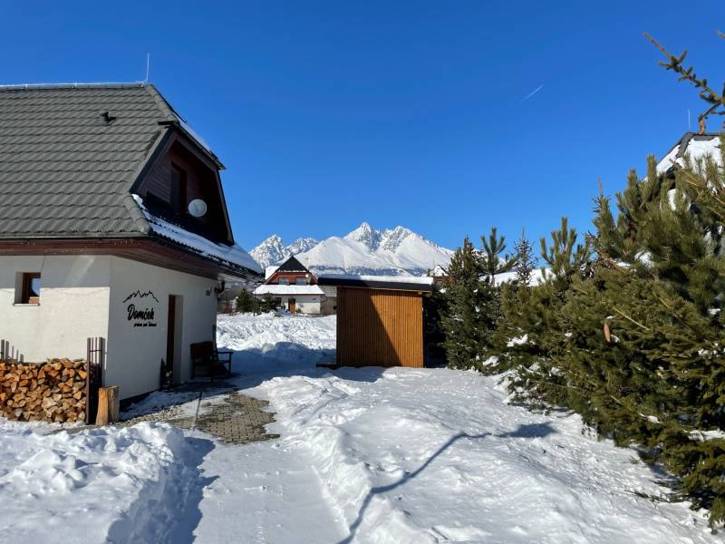 Exteriér ubytovania v Starej Lesnej, Domček & SAUNA garden, Stará Lesná