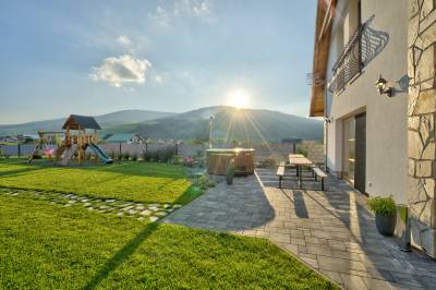 Západ slnka na terase, Chalet West - Zuberec, Zuberec