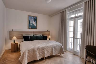 Apartmán EXCLUSIVE 1 - spálňa s manželskou posteľou, Penzión Annavila, Piešťany