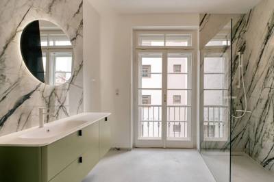 Apartmán EXCLUSIVE 1 - kúpeľňa so sprchovacím kútom, Penzión Annavila, Piešťany