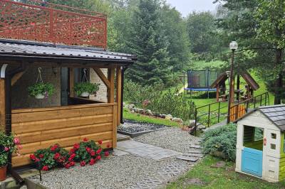 Štúdio Júlia - Pohľad spredu, Romantické ubytovanie Chata Daniela & Štúdio Júlia, Ždiar