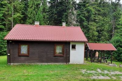 Exteriér ubytovania v obci Poľanovce, Rekreačná chata Branisko, Poľanovce
