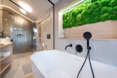 Kúpeľňa s vaňou, Apartmanica Chalet 5B, Donovaly