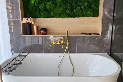 Kúpeľňa s vaňou, Apartmanica Chalet 5A, Donovaly