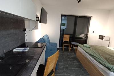 Štúdio s terasou - spálňa s kuchyňou, SuperChata, Zemplínske Hámre