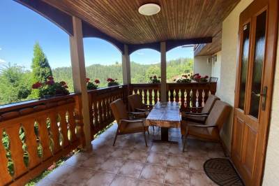 Balkón so sedením, Chata Čremošné 105, Čremošné