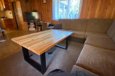 Obývačka s gaučom, Chata Čremošné 105, Čremošné