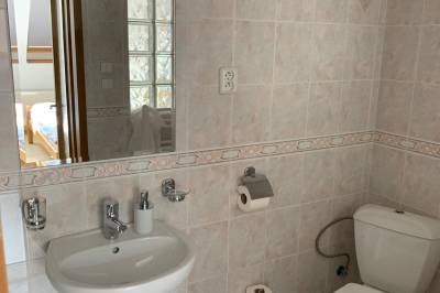 Kúpeľňa s WC, Dovolenkový Dom Lutra Montana Pieniny***, Reľov