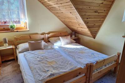 Apartmán 1 - spálňa, Chata Hradište, Belá - Dulice