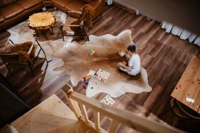 Obývačka, Chata Pekný les, Horné Hámre