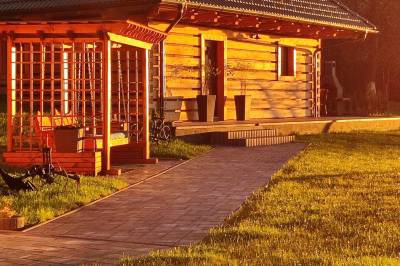 Exteriér ubytovania v obci Korytárky, Chatky Korytárky, Korytárky