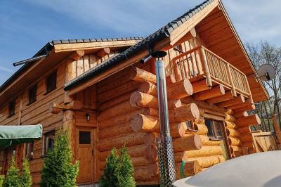 Exteriér ubytovania v obci Kostolná Ves, Kanadský zrub, Kostolná Ves