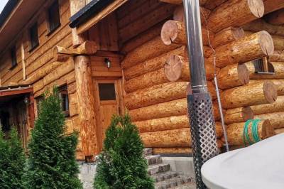 Exteriér ubytovania v obci Kostolná Ves, Kanadský zrub, Kostolná Ves