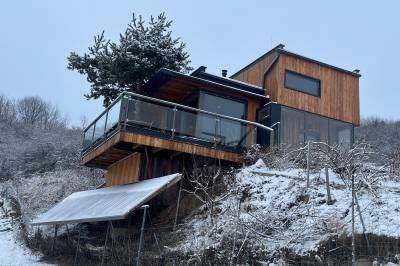 Exteriér ubytovania v Novej Ľubovni, Chata Dorotka na sosne, Nová Ľubovňa