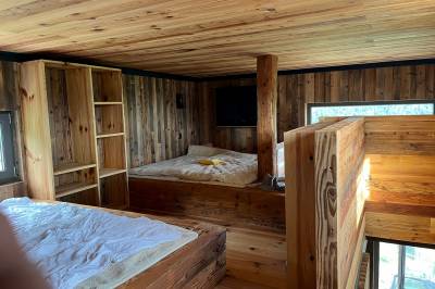 Spálňa na poschodí, Chata Dorotka na sosne, Nová Ľubovňa