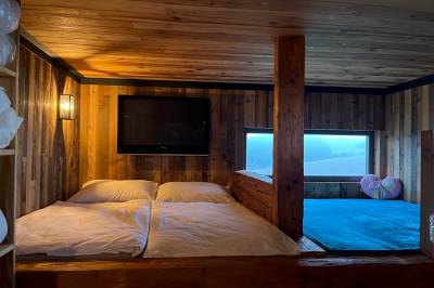 Spálňa na poschodí, Chata Dorotka na sosne, Nová Ľubovňa