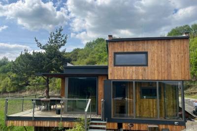 Exteriér ubytovania v Novej Ľubovni, Chata Dorotka na sosne, Nová Ľubovňa