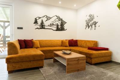 Interiér, Chaty ForRest, Valča