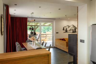 Interiér, Chaty ForRest, Valča