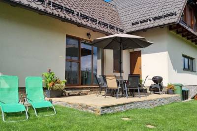 Terasa so sedením, Ubytovanie Lenka, Matiašovce