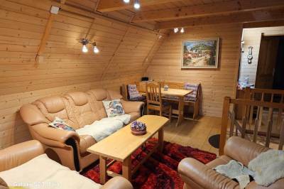 Spoločenská miestnosť s gaučom, Chata na Hornej 125, Osrblie