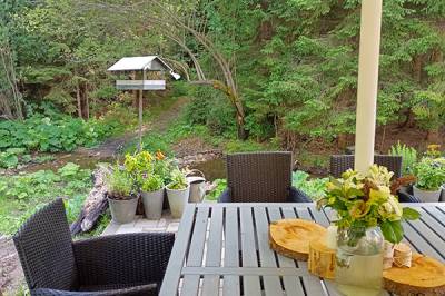 Terasa so sedením, Chalupa Klokočka, Klokočov