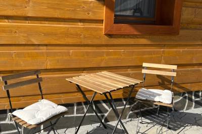 Terasa so sedením, Chata Vojtek, Terchová