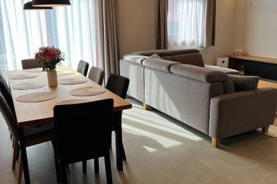 Obývačka s jedálňou, Chata Vojtek, Terchová