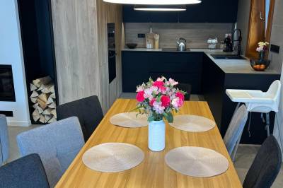 Kuchyňa s jedálenským sedením, Chata Vojtek, Terchová