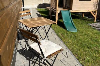 Terasa so sedením, Chata Vojtek, Terchová