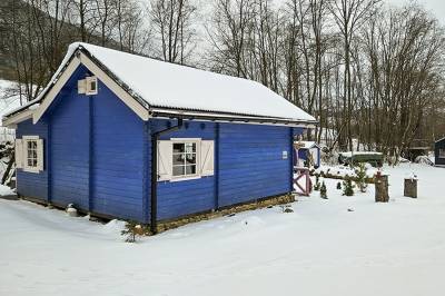 Exteriér ubytovania v obci Leštiny, Chatka Kolibaba, Leštiny