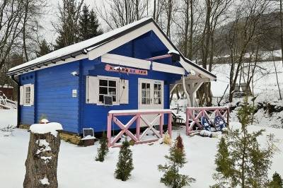 Exteriér ubytovania v obci Leštiny, Chatka Kolibaba, Leštiny