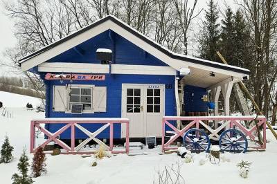 Exteriér ubytovania v obci Leštiny, Chatka Kolibaba, Leštiny