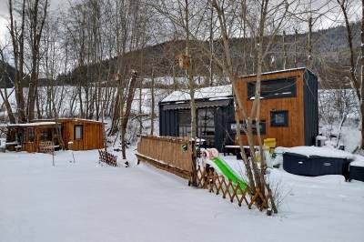 Exteriér ubytovania v obci Leštiny, Anciasglamp, Leštiny