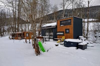 Exteriér ubytovania v obci Leštiny, Anciasglamp, Leštiny
