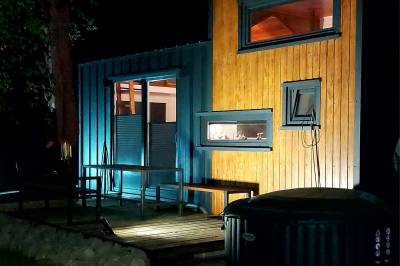 Exteriér ubytovania v obci Leštiny, Anciasglamp, Leštiny