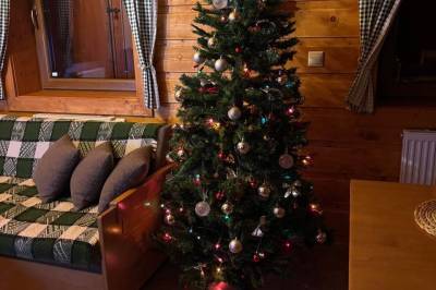 Obývačka s gaučom, Chata Ovečka, Terchová