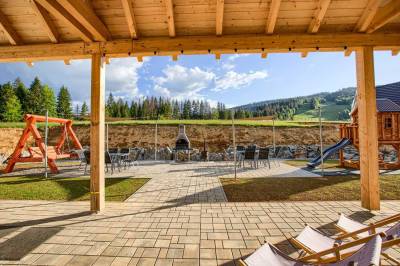 Exteriér ubytovania v obci Hronec, Pekné časy na Hlobišove, Hronec