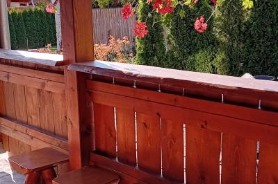 Terasa so sedením, Chalupa a apartmány Solisko, Terchová