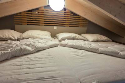 Podkrovná spálňa, Apartmanica Hrabovo 32-3B, Ružomberok